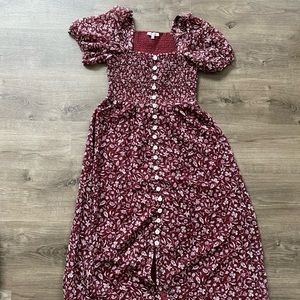 Women’s Madewell Smocked MIDI Dress - Size XXS